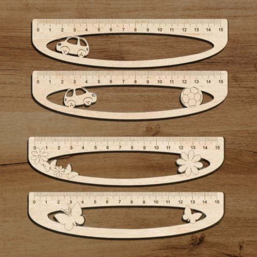 Free Laser Cut Ruler Bundle for Kids Svg File