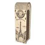 Laser Cut wine box laser cut file Eiffel Tower for 3, 4, 5 mm and 1/8 inch plywood DXF SVG CDR files