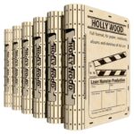 Laser cut slider book box A4 internal size for 3 mm 1/8 inch 4 mm 5 mm material SVG DXF files