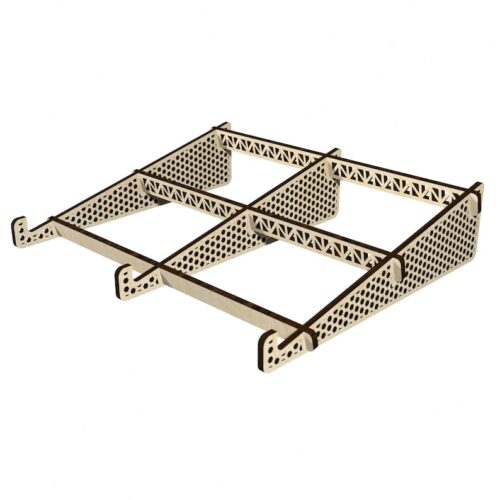 Laser cut laptop stand SVG vector file for cnc for 4 and 5 mm materials plywood mdf acrilic dxf svg dwg cdr 11 included