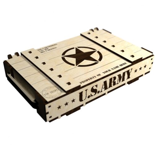 Laser cut original military army gift box 5