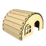 Laser cut Hamster House 3mm 4mm 1/8 inch Pattern Vector for Laser Cutting CNC svg laser cut template laser cut pattern vector model vector plan