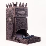 Laser Cut Precision Folding Dragon Dice Tower for board and card games. SVG, PDF, CDR Files