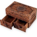 Laser Cut Wooden Card Storage Box. 3mm Files DXF, SVG, PDF