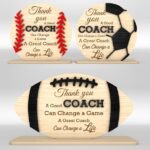 Thank You Soccer Coach Sign SVG, Baseball Coach Sign, Football Coach Sign, Coach Appreciation Gifts, Glowforge,Laser Cut Files
