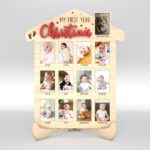 Laser Cut Personalized My First Year Photo Frame, SVG Files