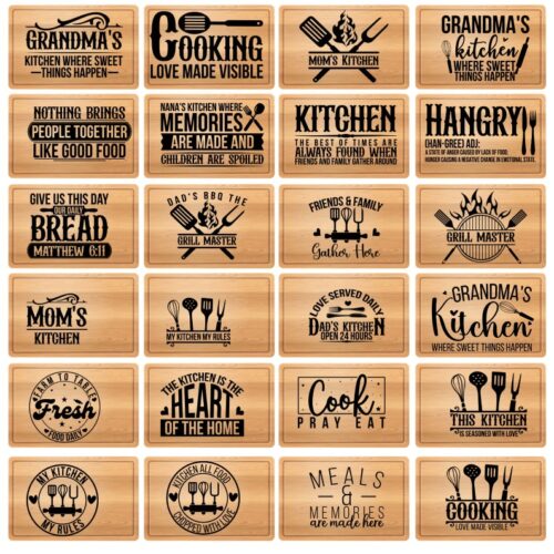 Cutting Board SVG Bundle, Kitchen Tray Svg Bundle ,Kitchen Quotes svg ,Kitchen Svg, Cutting Board Designs, Chopping Board, Pot Holder Svg,