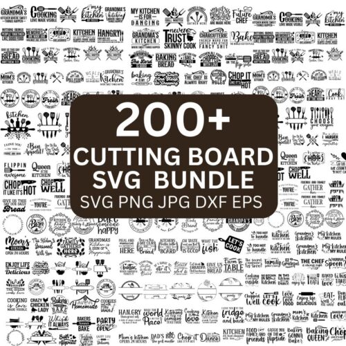 200+ Cutting Board SVG Mega Bundle, Funny Cutting Board Svg, Pot Holder Svg, Chopping Board, Cutting Board Quotes Svg Bundle , Baking svg