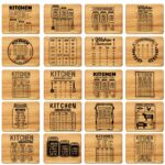 Kitchen Measurement Conversions Chart SVG ,Kitchen Conversions SVG ,Laser Cutting Board SVG, Farmhouse Cutting Board svg, Baking Cheat