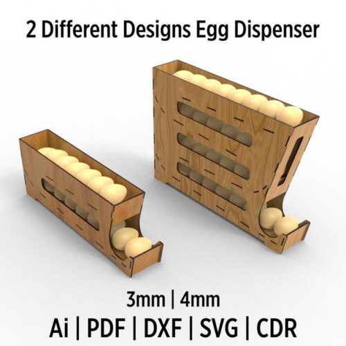 Laser Cut Fresh Egg Holder, Rolling Easter Egg Holder, Kitchen Decor, Dxf, Svg, Cdr, AI, Pdf, Ready to Cut File