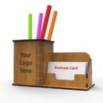 Laser Cut Business Card Holder Dxf and Svg Files For Laser Cutting, Pencil Holder Box