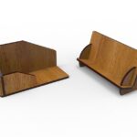 Business Card Holder Laser Cut Svg Files For Laser Cutting, Desktop Pencil Holder Box Digital Files