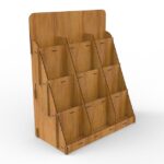 Laser Cut 4 Shelves Display Stand Svg Files - Glowforge and Cricut Wooden Shelf Display Stand for Craft Show and Merchandise