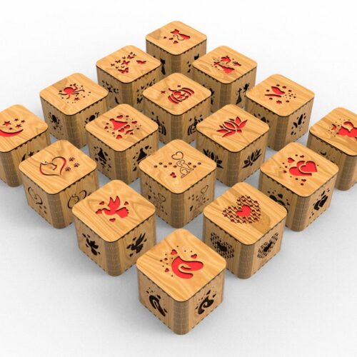 Laser Cut 16 Different Decorative Rounded Gift Box - Dxf, Svg Files For Wood Cutting - Includes Jewelry And Gift Boxes With Lids