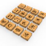 Laser Cut 16 Different Decorative Gift Box - Dxf, Svg, CDR, Ai, Pdf and Eps Files For Wood Cutting. Includes Jewelry And Gift Boxes With Lids.