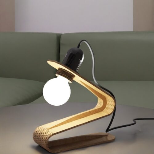 Laser Cut Table Lamp Plywood Mood Lamp 3 mm Digital Download DXF SVG Files